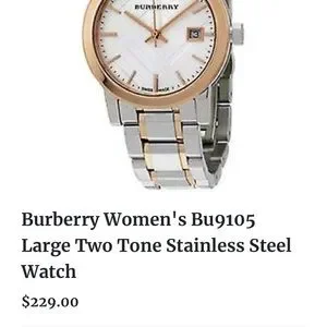 $150.00 Burberry women’s watch. Originally bought for $450. Burberry Women main image 3